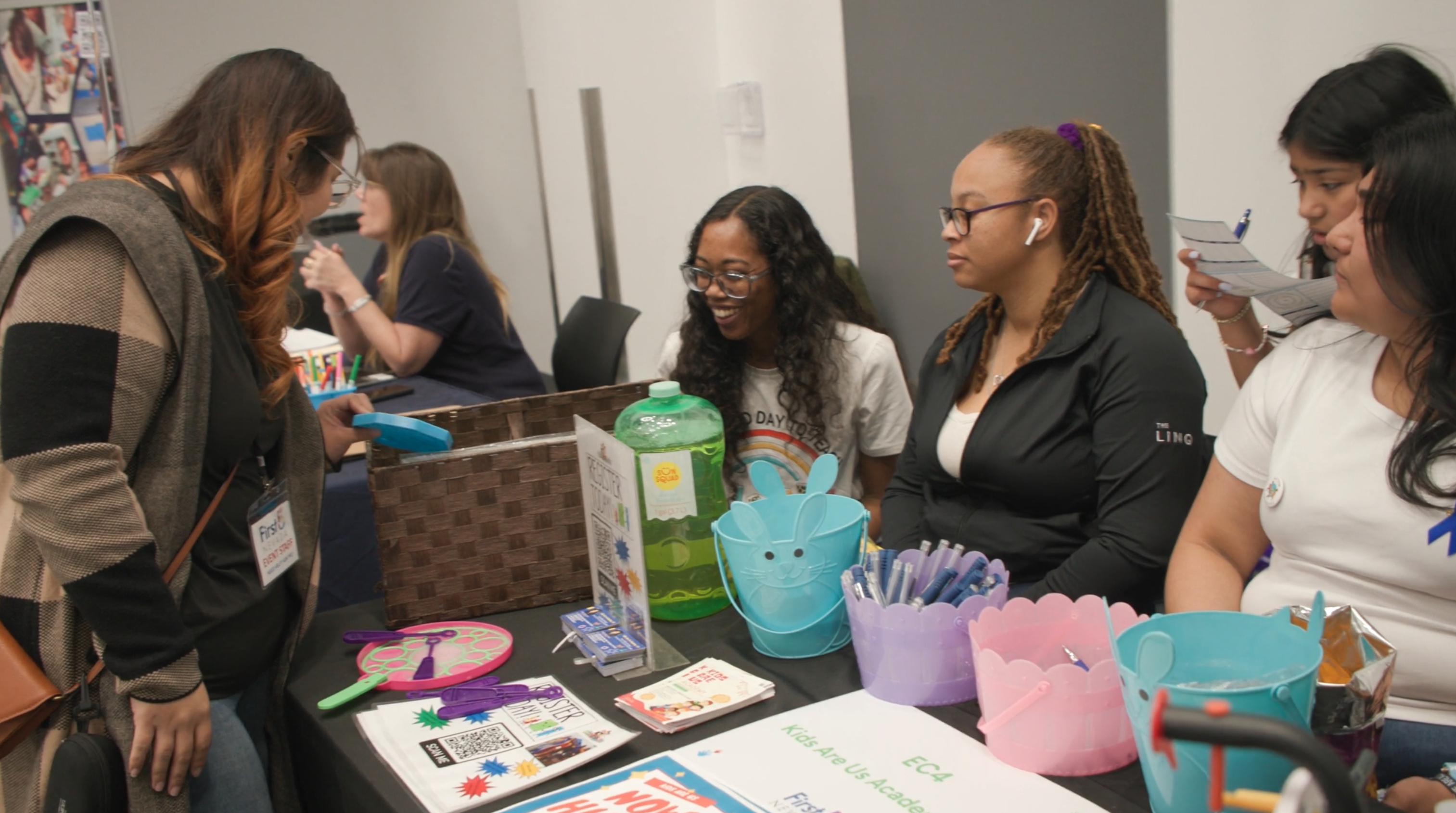 Table setup at a First 5 Community Event.